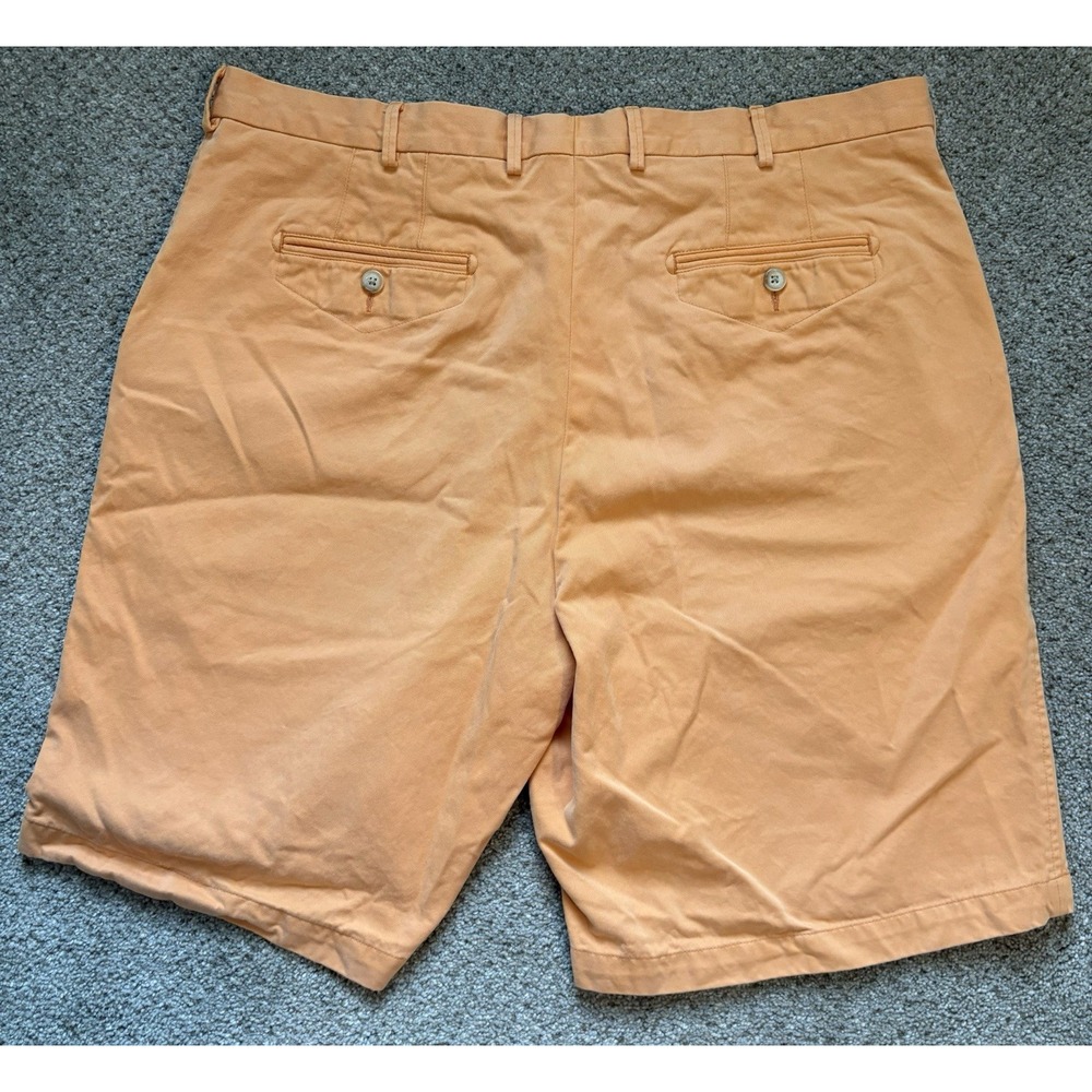 Peter Millar Pilot Twill Shorts Mens Size 38 Orange  Chino Pima Cotton Stretch - Picture 5 of 6